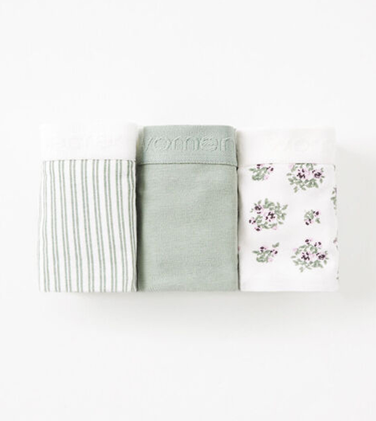 Pack of 3 Printed Cotton Briefs