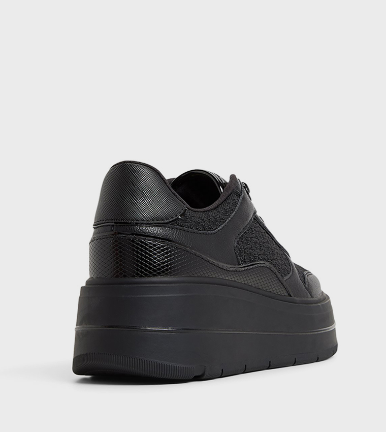 WHALLIAN Lace-Up Platform Sneakers