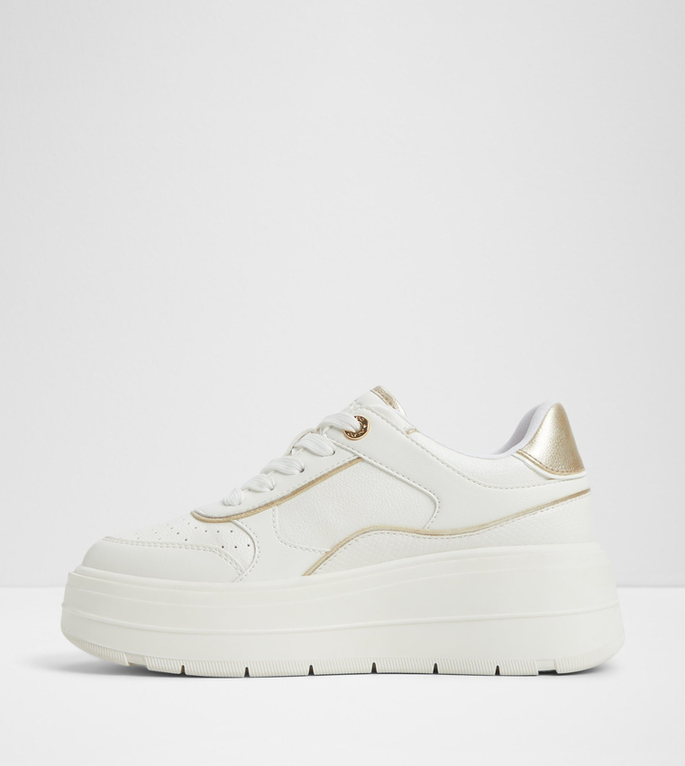 WHALLIAN Lace Up Platform Sneakers