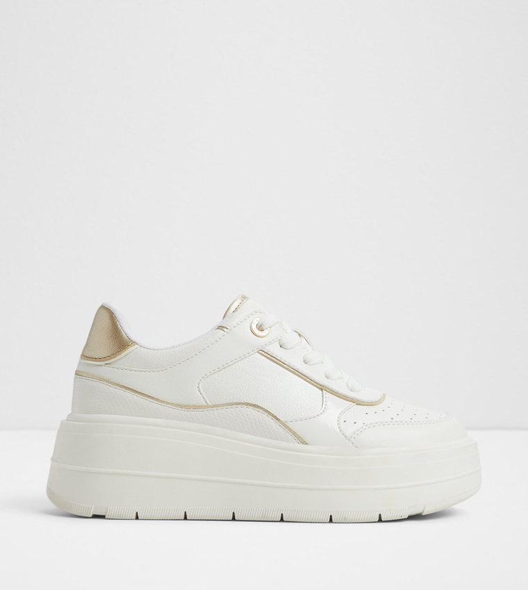 WHALLIAN Lace Up Platform Sneakers