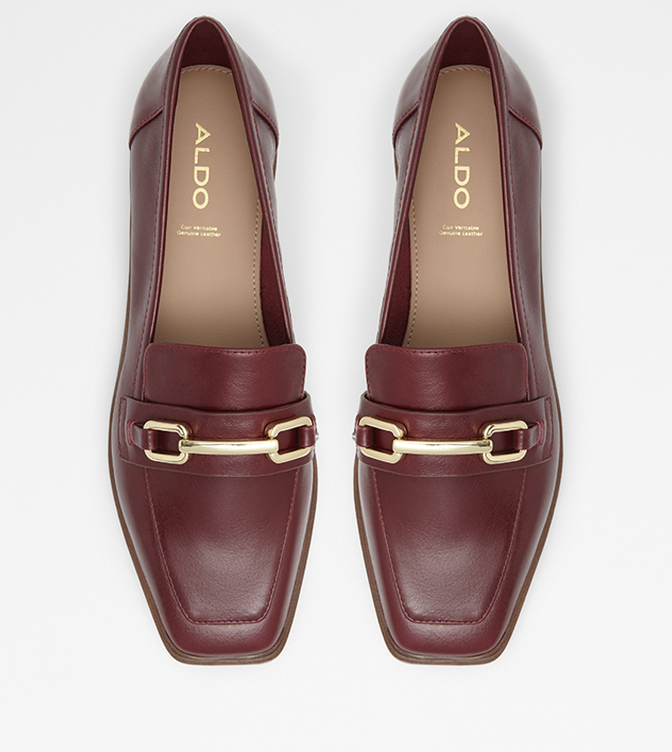 Aldo burgundy loafers discount
