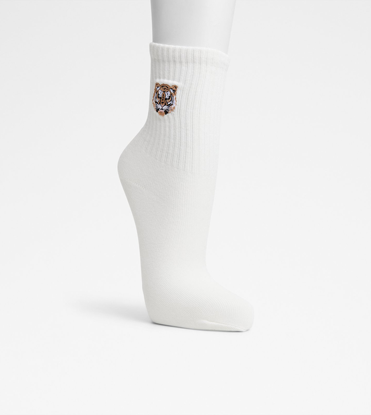 WILDPAWS Pack of 2 Patterned Crew Socks
