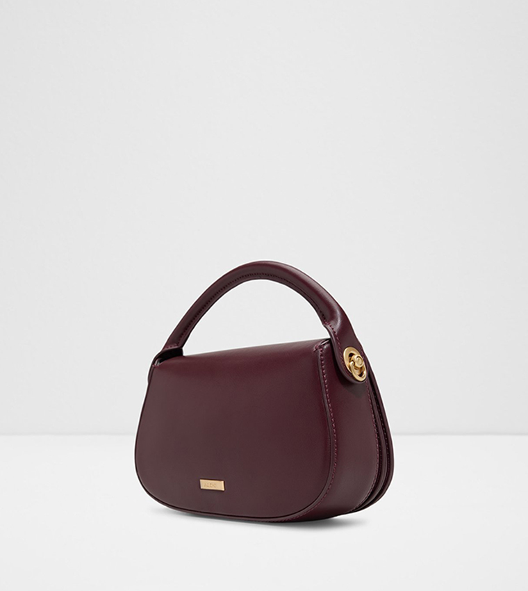 WILLAMAE Textured Flap Top-Handle Bag