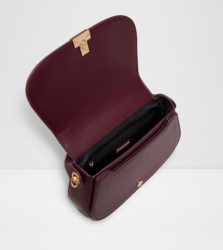 WILLAMAE Textured Flap Top-Handle Bag