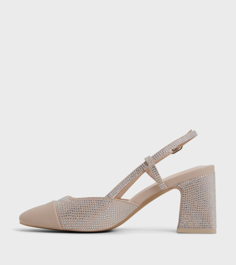 WINSLOWW Cap Toe Slingback Pumps