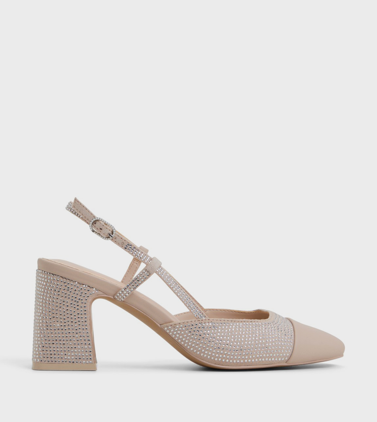 WINSLOWW Cap Toe Slingback Pumps
