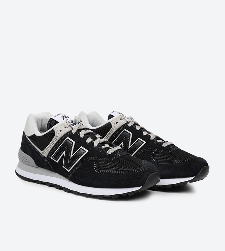 Buy New Balance Round Toe Lace Details Lifestyle Sneakers Black WL574EB In Black 6thStreet Oman