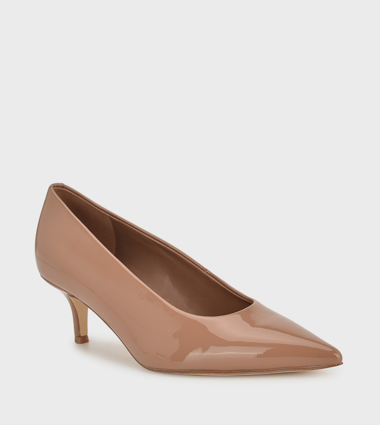 ADALYS Glossy Pointed Toe Pumps