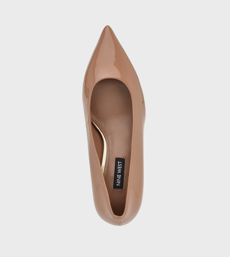 ADALYS Glossy Pointed Toe Pumps