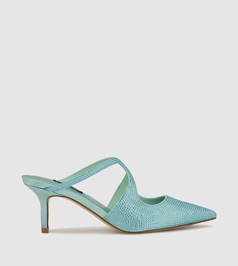 AROSEH Embellished Mule Pumps