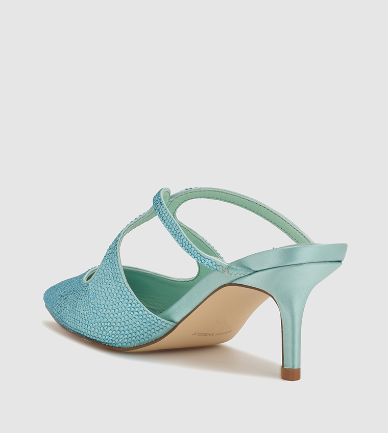 AROSEH Embellished Mule Pumps