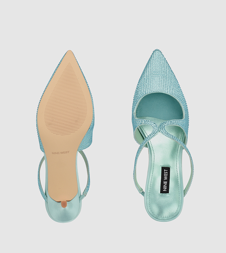 AROSEH Embellished Mule Pumps