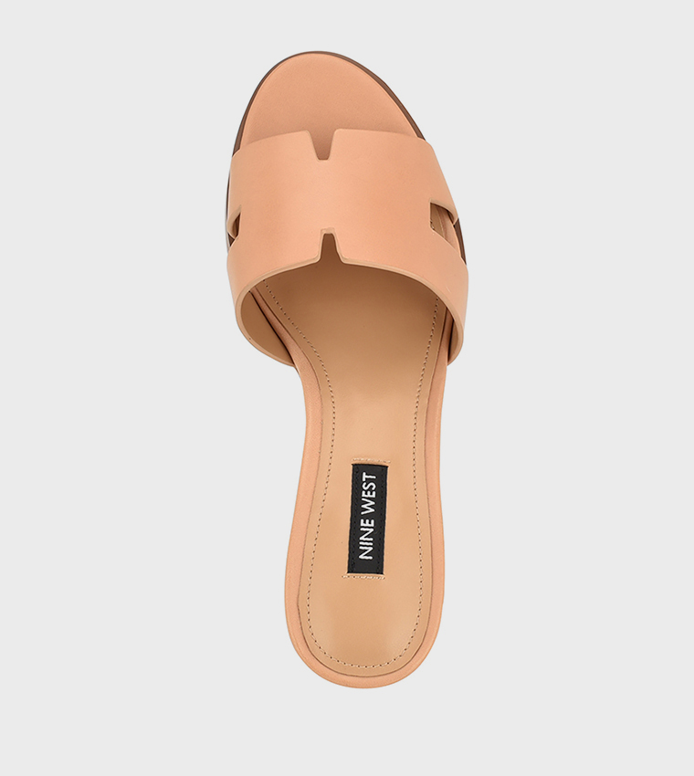 AUBREY H-Strap Block Heel Sandals