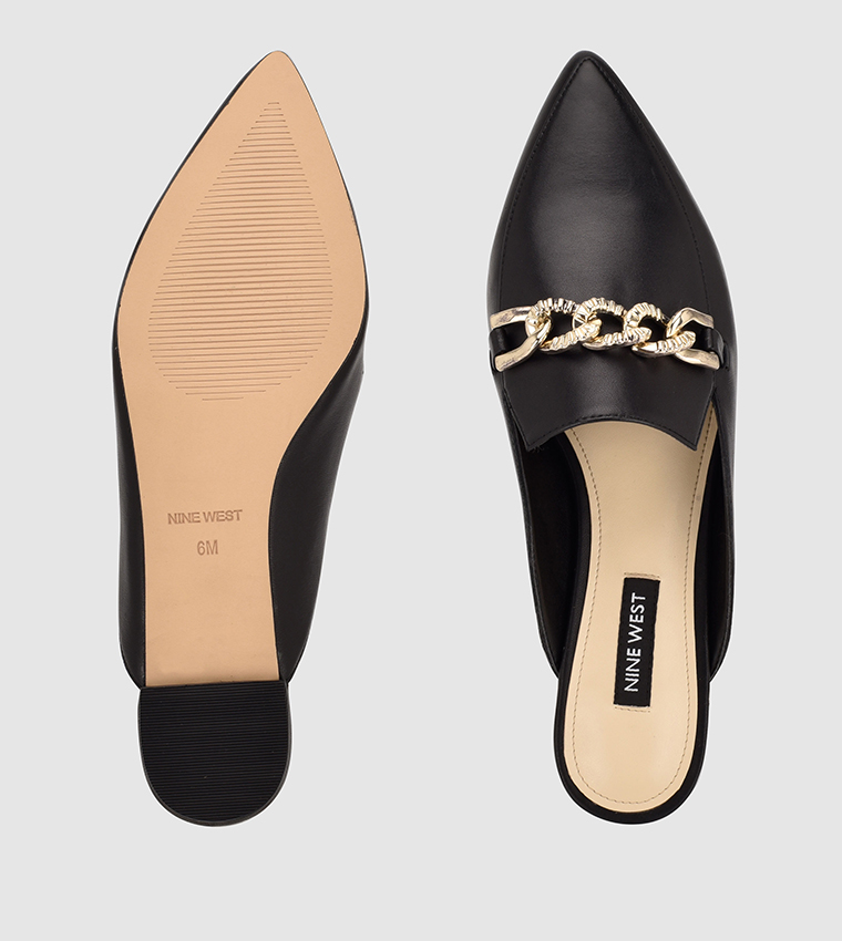 Nine west black mules online