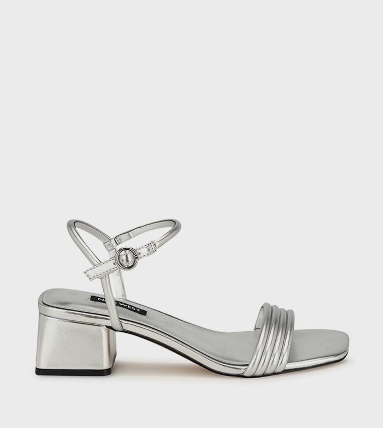 BERNISE Ankle Strap Block Heel Sandals
