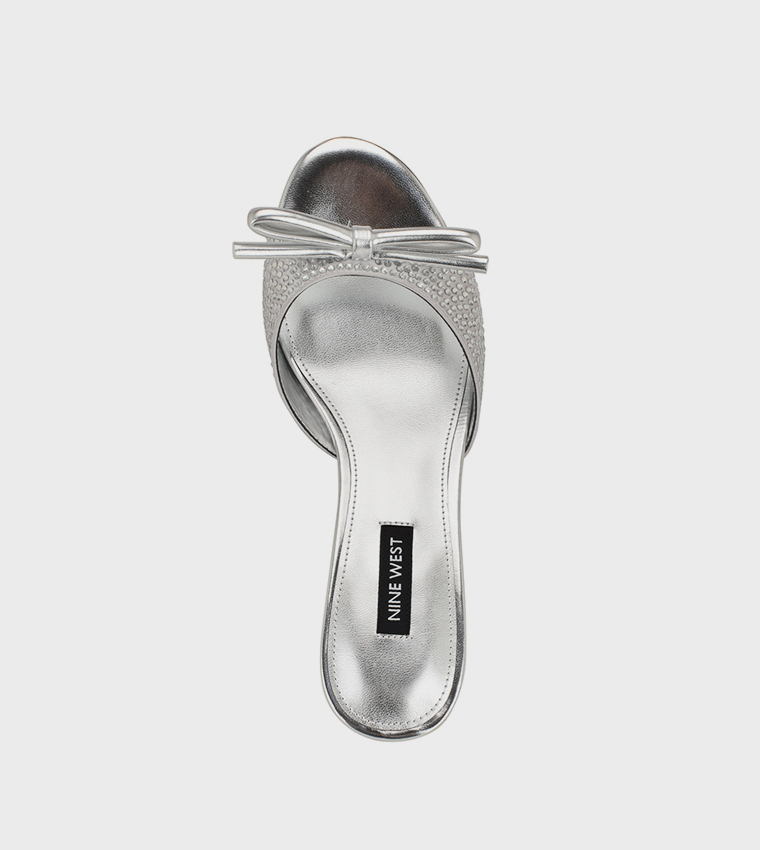 DELLY Embellished Kitten Heel Sandals