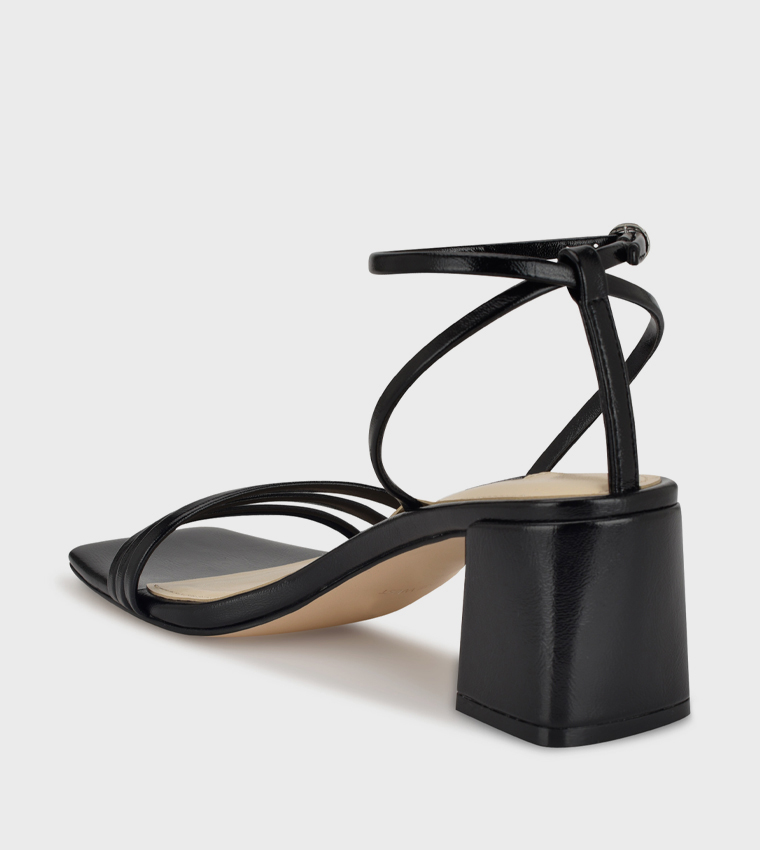 EMBA Ankle Strap Block Heel Sandals