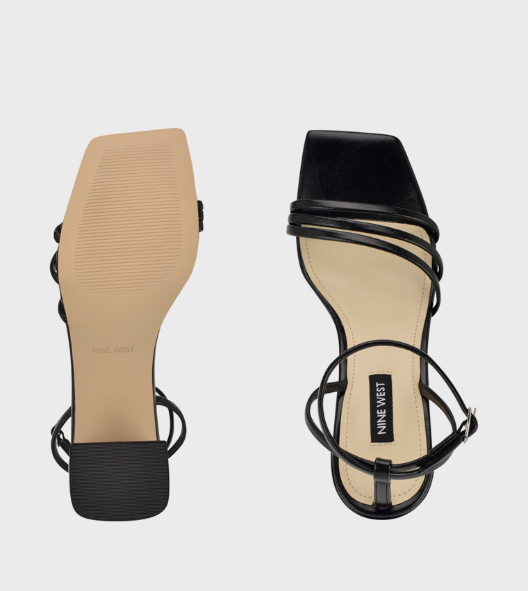 EMBA Ankle Strap Block Heel Sandals