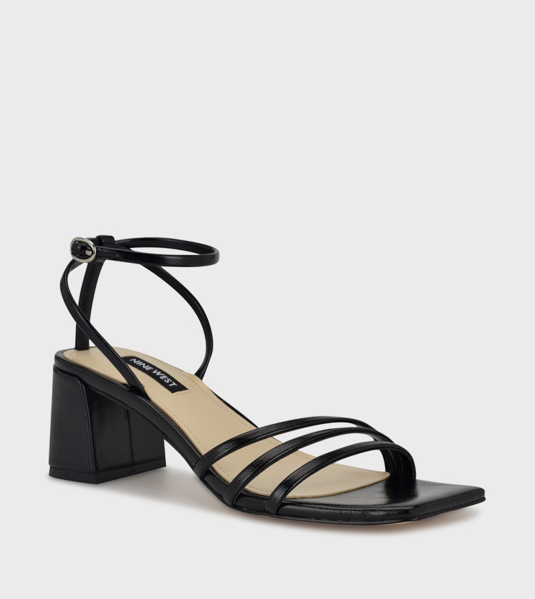 EMBA Ankle Strap Block Heel Sandals