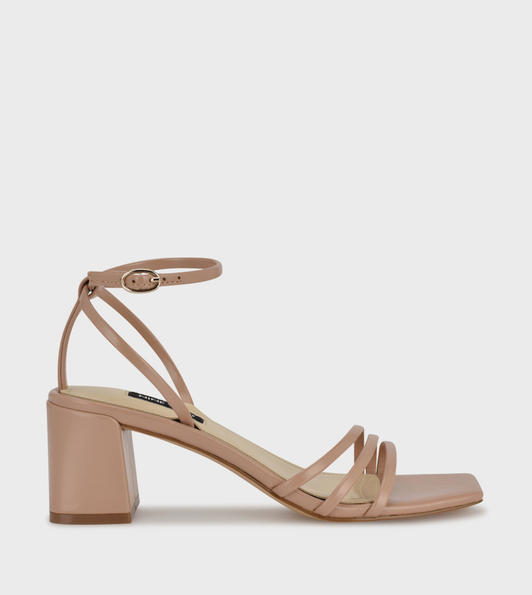 EMBA Ankle Strap Block Heel Sandals