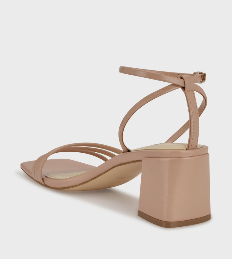 EMBA Ankle Strap Block Heel Sandals