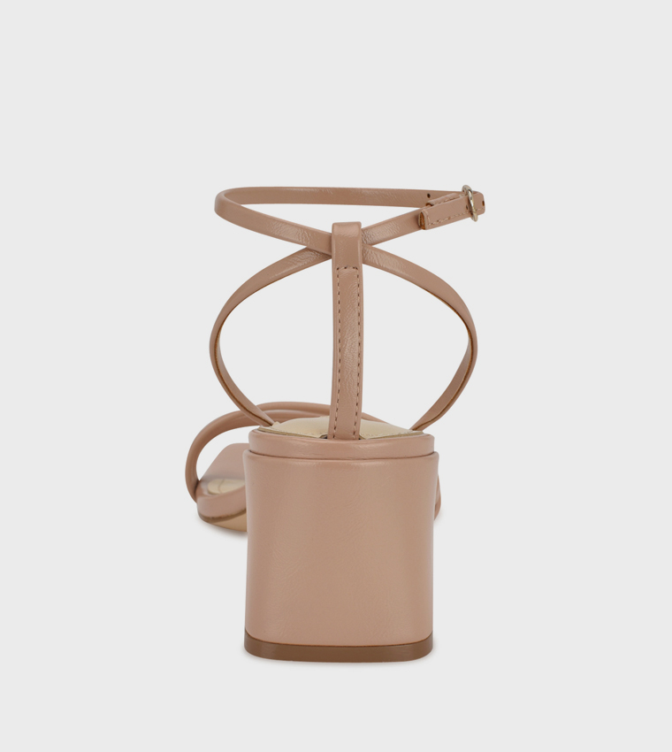 EMBA Ankle Strap Block Heel Sandals