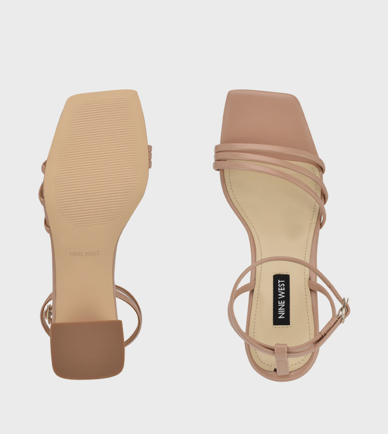 EMBA Ankle Strap Block Heel Sandals