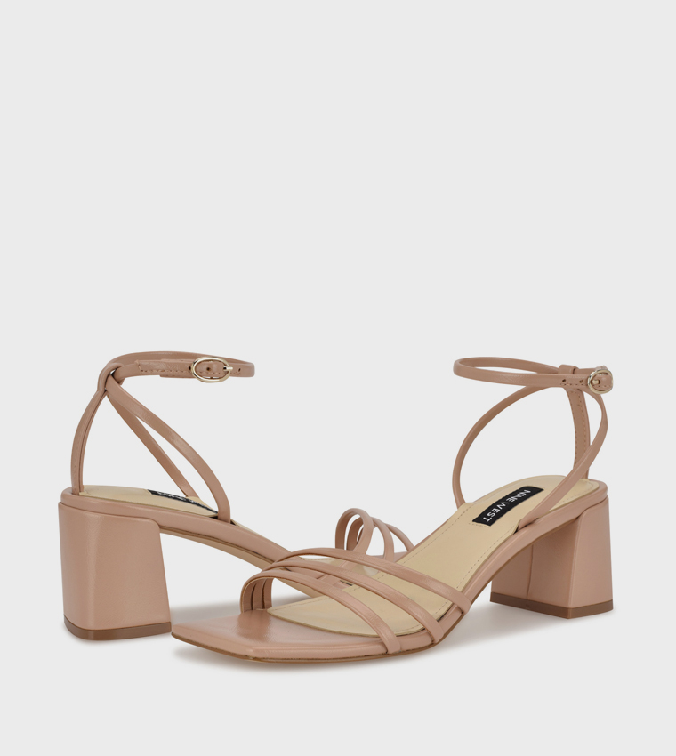 EMBA Ankle Strap Block Heel Sandals