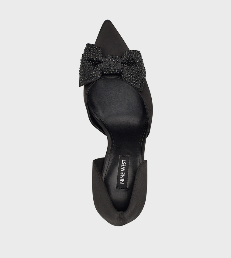 Bow Detail Pointed Toe D'orsay Sandals