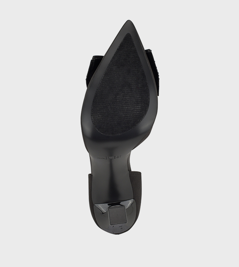 Bow Detail Pointed Toe D'orsay Sandals