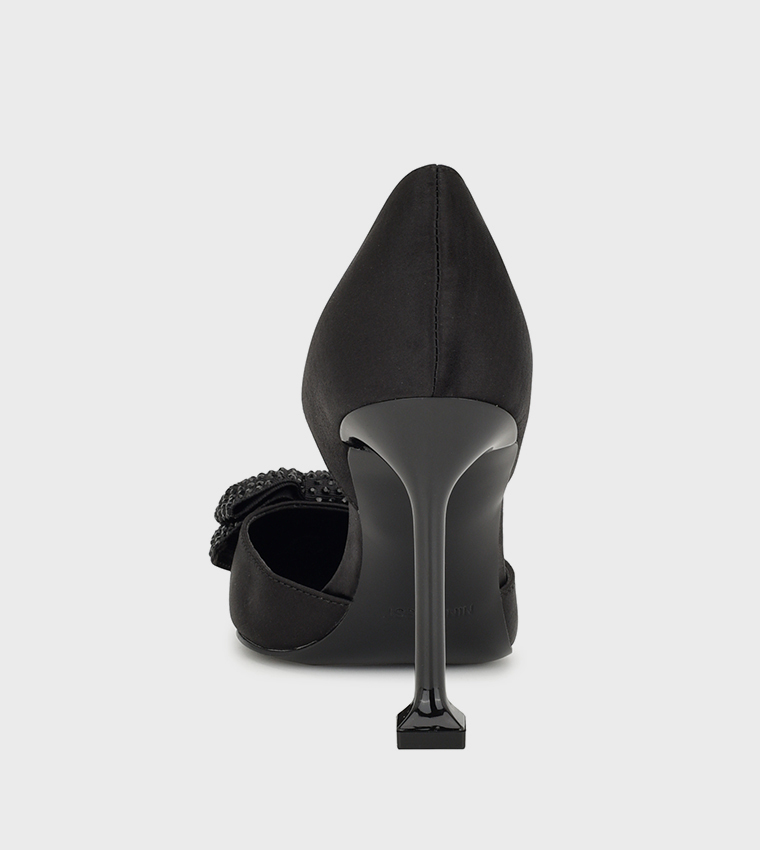 Bow Detail Pointed Toe D'orsay Sandals