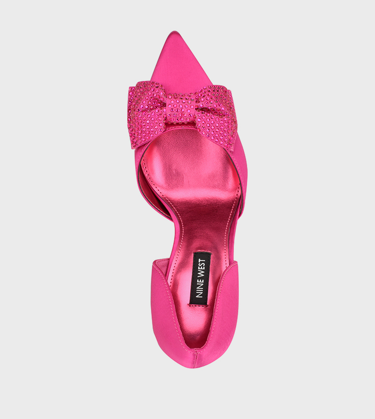 Bow Detail Pointed Toe D'orsay Sandals