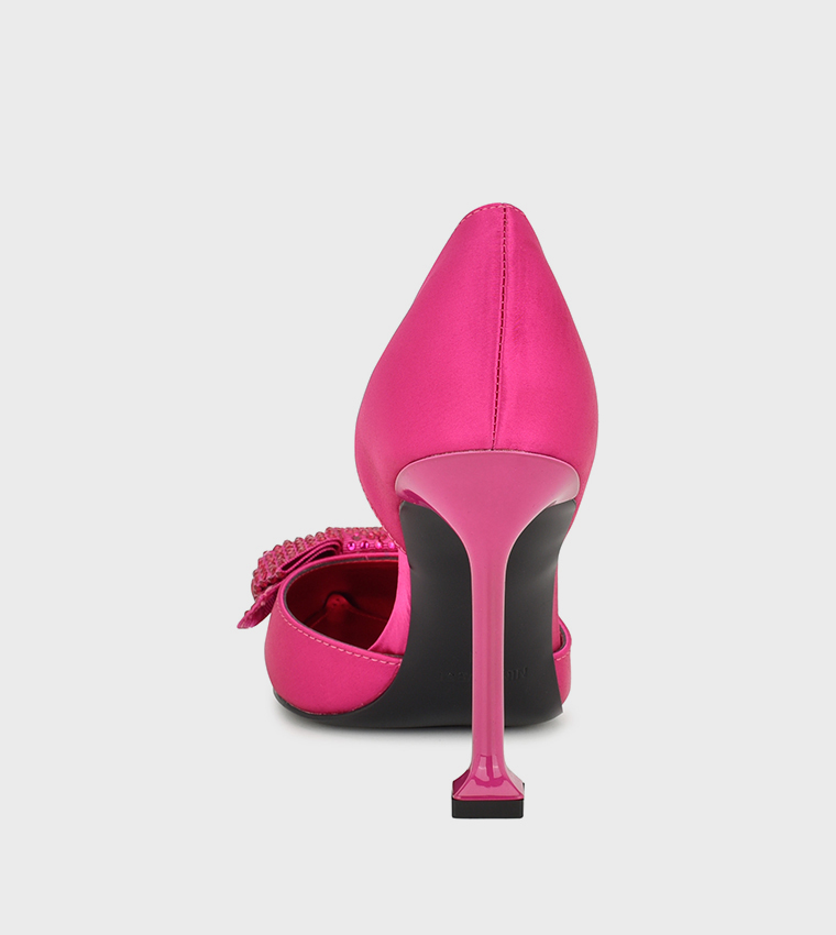 Bow Detail Pointed Toe D'orsay Sandals