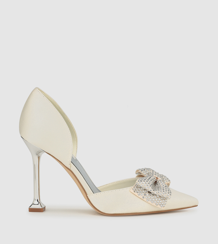 FANNIE Embellished Bow D'Orsay Pumps