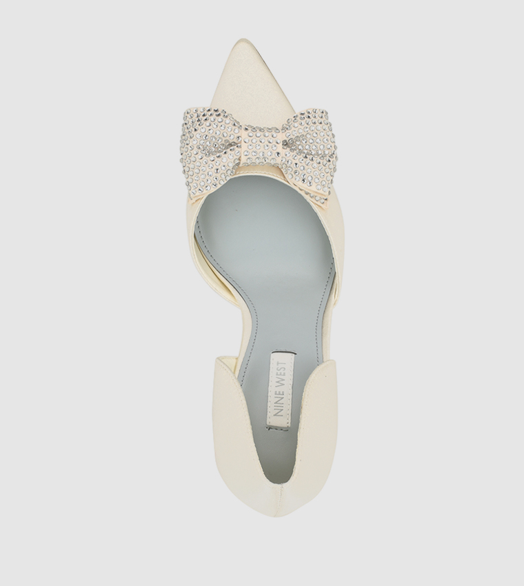 FANNIE Embellished Bow D'Orsay Pumps