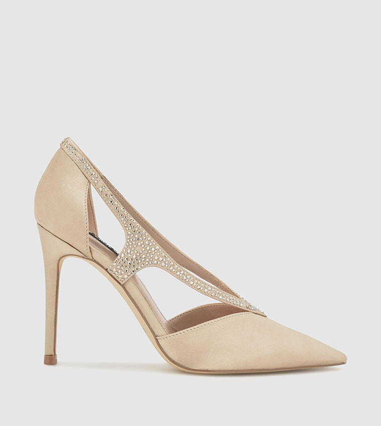 FANTASY Embellished Pointed Toe Pumps