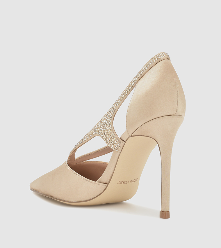 FANTASY Embellished Pointed Toe Pumps
