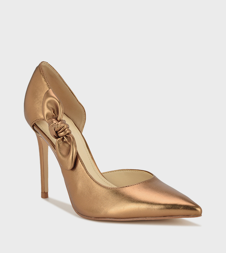 FHALON Metallic Knot Detail Pumps