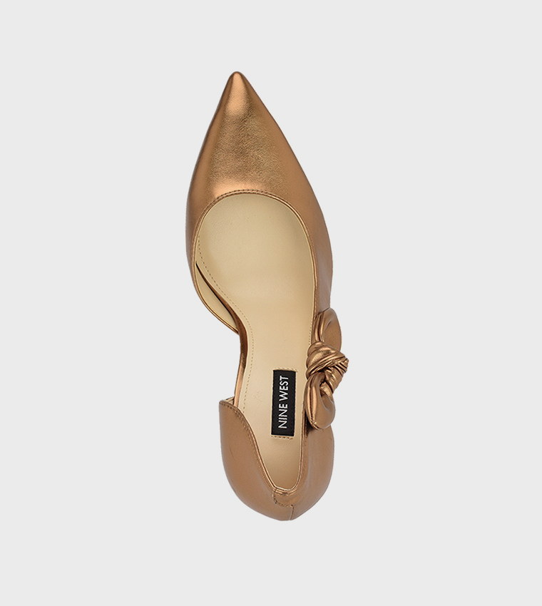 FHALON Metallic Knot Detail Pumps