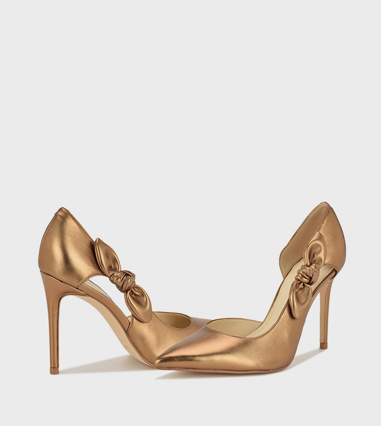 FHALON Metallic Knot Detail Pumps