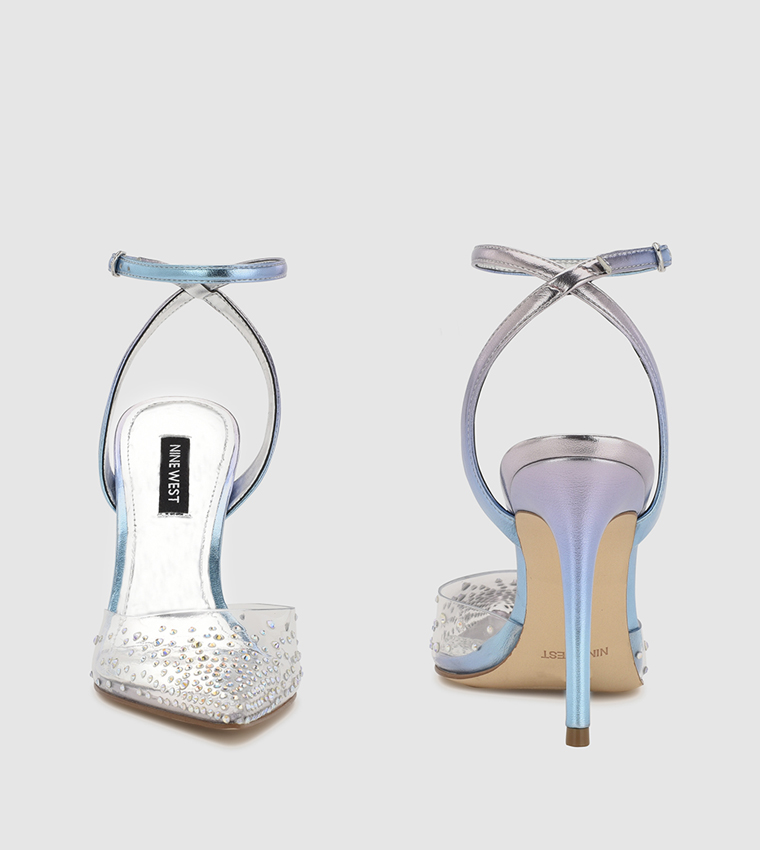 Fashion nine west light blue heels