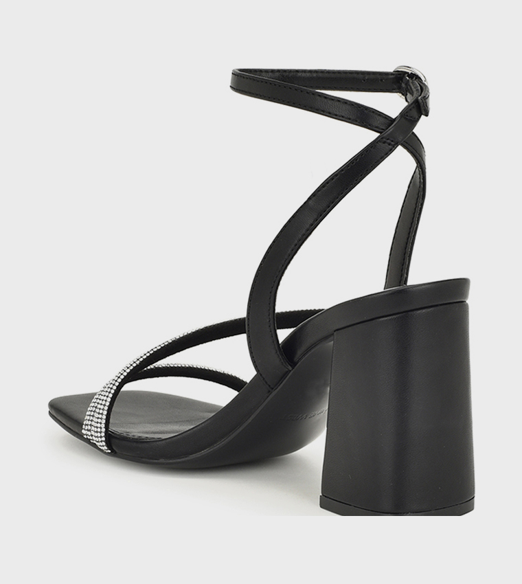GADEN Embellished Block Heel Sandals