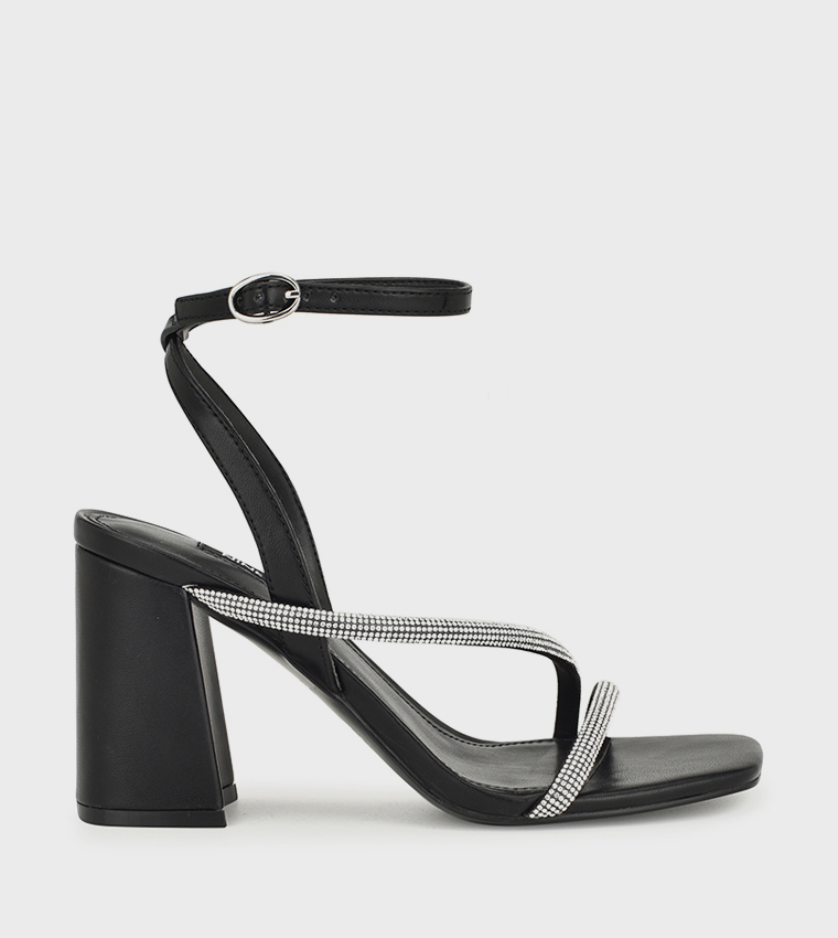 GADEN Embellished Block Heel Sandals