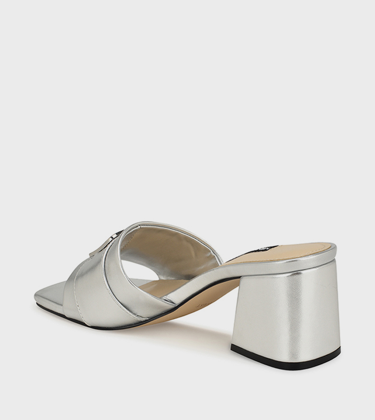 GALEY Embellished Block Heel Sandals