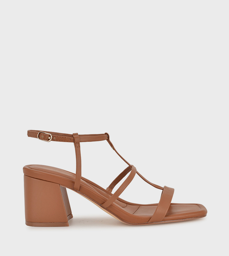 GENDIA Strappy Block Heel Sandals