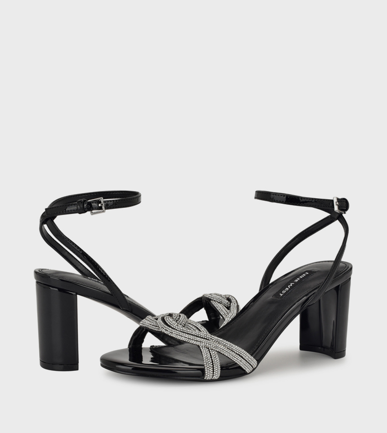 GENNER Embellished Heeled Sandals