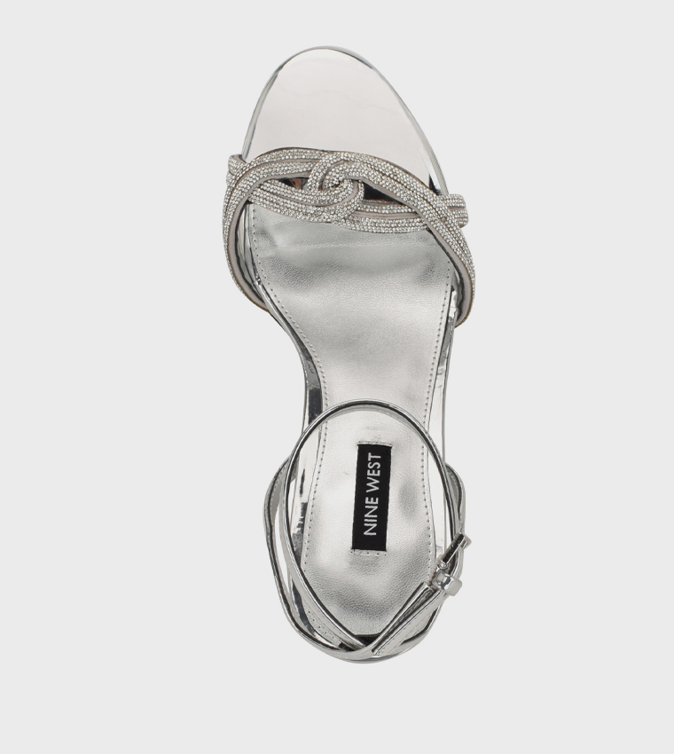 GENNER Embellished Heeled Sandals