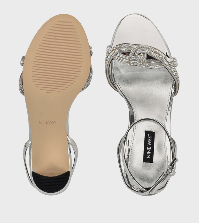 GENNER Embellished Heeled Sandals