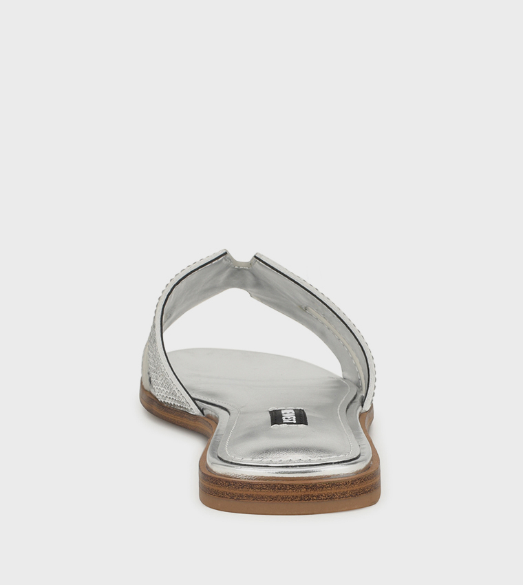 GISELLEH Embellished Flat Sandals