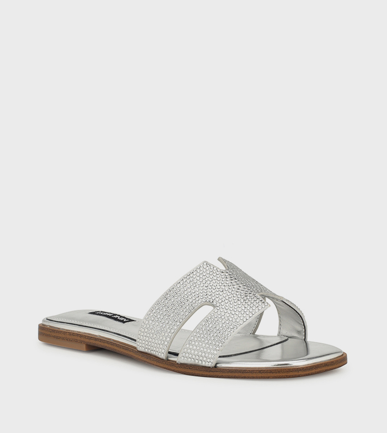 GISELLEH Embellished Flat Sandals